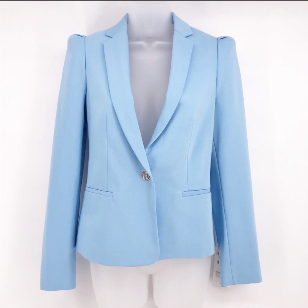NEW Zara Stylish & Sophisticated Baby Blue Blazer